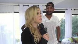 Blondes Luder beim Sperma-Gangbang mit BBCs